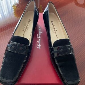 Salvatore Ferragamo Black Loafers with Classic Design